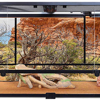 Carolina - Jaulas personalizadas de terrario, altura 28.3 x 9.4 x 9.4 in, fácil de montar, solo para base y parte superior de pantalla, caja 1 de 2 - BESTMASCOTA.COM