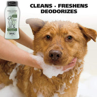 Wahl Champú para perros y mascotas con control de olor, desodorante de animales de eucalipto y menta para limpieza y frescura, 24 onzas - BESTMASCOTA.COM