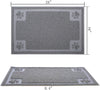 Gefryco - Alfombrilla de alimentación para mascotas para cuenco de alimentos y agua, trampa la arena de la caja y las patas, 24 x 16 pulgadas, flexible, impermeable y antideslizante, alfombrilla para perros y gatos - BESTMASCOTA.COM
