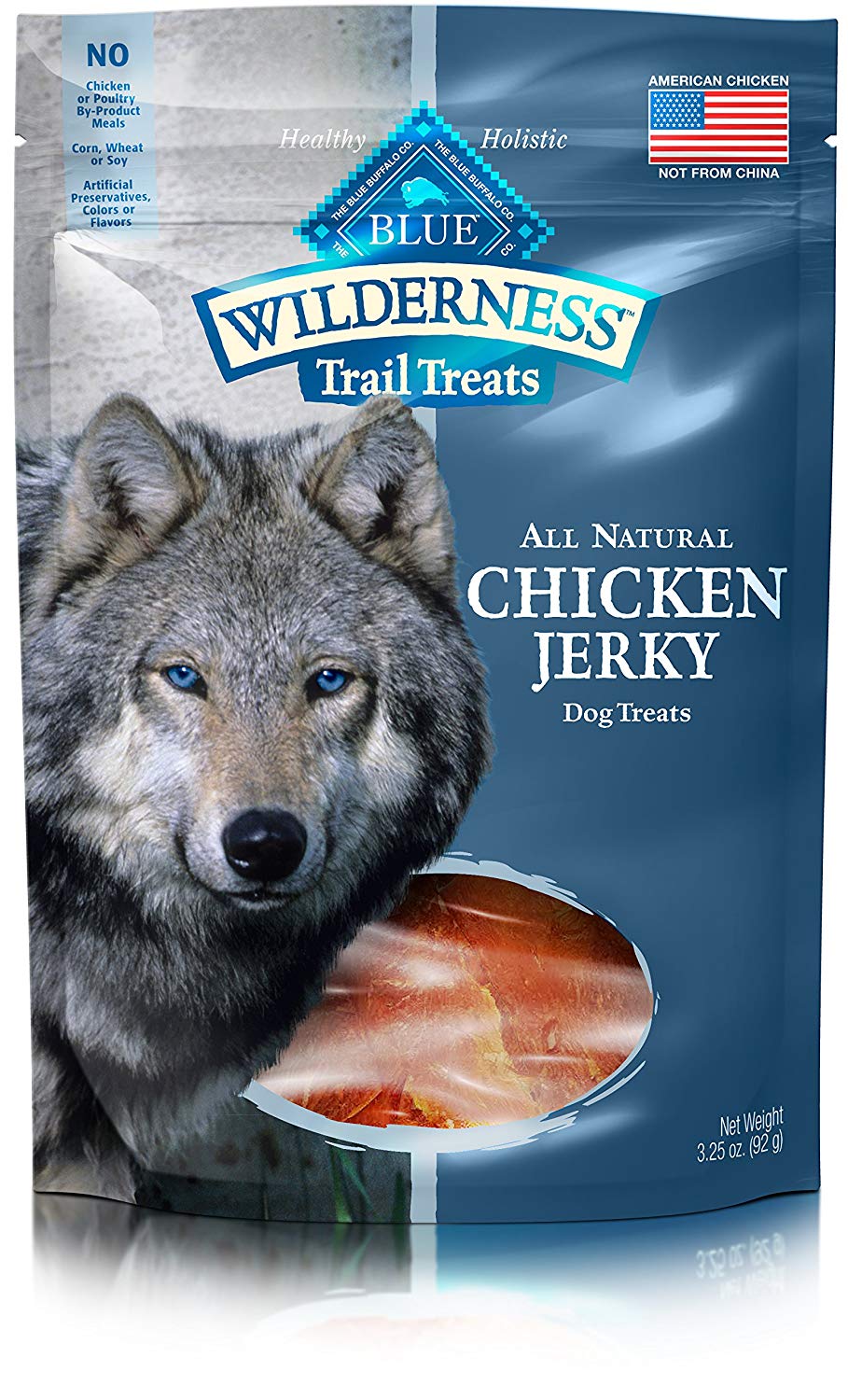Blue Buffalo Wilderness Trail Treats Grain Free Jerky Dog Treats, bolsa de pollo 3.25 oz - BESTMASCOTA.COM