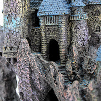 Penn Plax decoración de acuario, castillo pintado a mano con detalles realistas sobre 14.5 pulgadas parte alta A. - BESTMASCOTA.COM
