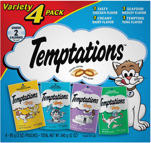 Temptations Treats for Cats Variety Packs, 3 oz. Pouches - BESTMASCOTA.COM