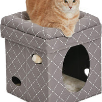 MidWest Curious Cat Cube, Cat House / Cat Condo - BESTMASCOTA.COM