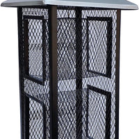 FixtureDisplays 1374-2NEW-FBA - Comedero de metal para pájaros salvajes (diseño de girasol) - BESTMASCOTA.COM