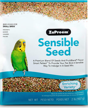 ZuPreem Alimento Sensible para aves pequeñas, medianas y grandes, loros y conures | Mezcla premium de semillas y pellets de mezcla de frutas | Fabricado en los Estados Unidos - BESTMASCOTA.COM