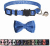 M-YOUNG Collar para gato con campana y pajarita, collares de seguridad ajustables para cachorro de gatito (6.7 in a 10,8 pulgadas) - BESTMASCOTA.COM