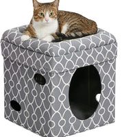 MidWest Curious Cat Cube, Cat House / Cat Condo - BESTMASCOTA.COM