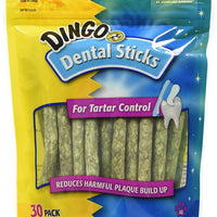 Dingo Tartar and Breath palillos dentales para todos los perros, fabricado con pollo dental perro masticar - BESTMASCOTA.COM