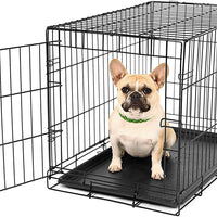 Carlson Pet Products - Caja de metal para perro con una sola puerta plegable y segura - BESTMASCOTA.COM