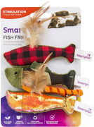 SmartyKat Fish Friends Crinkle and Catnip Juguetes para gatos - BESTMASCOTA.COM