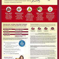 Rachael Ray Nutrish Premium Natural Dry Dog Food, Real Beef, Pea, & Brown Rice Recipe, 40 Pounds - BESTMASCOTA.COM