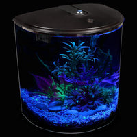 Set de acuario API Aquaview 180 con iluminación LED y filtro interior, 3.5 galones - BESTMASCOTA.COM