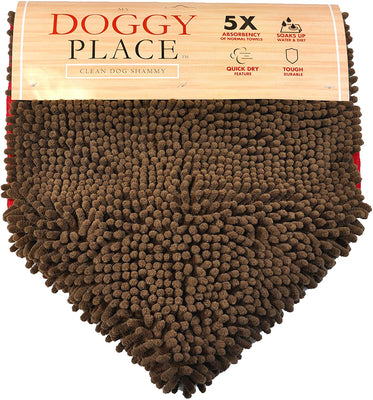 My Doggy Place – Toalla de baño para perro de chenilla de microfibra ultra absorbente con bolsillos de mano, duradera, de secado rápido, lavable, evita la suciedad de barro - BESTMASCOTA.COM