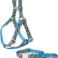 PAWZ Road Leopard Pet Leash Collar Arnés Set - BESTMASCOTA.COM