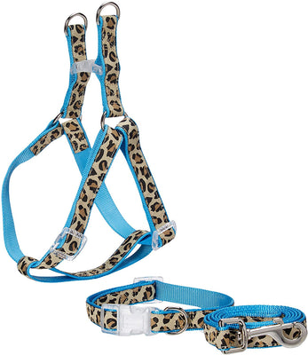 PAWZ Road Leopard Pet Leash Collar Arnés Set - BESTMASCOTA.COM