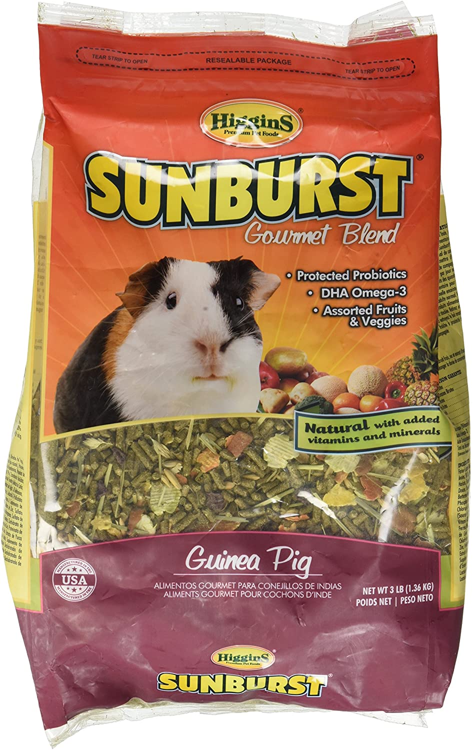 Higgins Sunburst Gourmet conejillo de Indias Alimentos Mix - BESTMASCOTA.COM