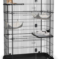 Prevue Pet Products Premium / Deluxe Cat Home, Negro - BESTMASCOTA.COM