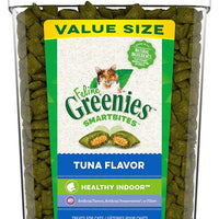 Greenies Feline SMARTBITES Sabores saludables para interiores, pollo y atún, todos los tamaños de bolsa