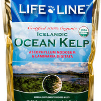 Life Line Pet Nutrition Organic Ocean Kelp Supplement for Skin & Coat, Digestion, Teeth & Gums in Dogs & Cats, 8-Ounce - BESTMASCOTA.COM