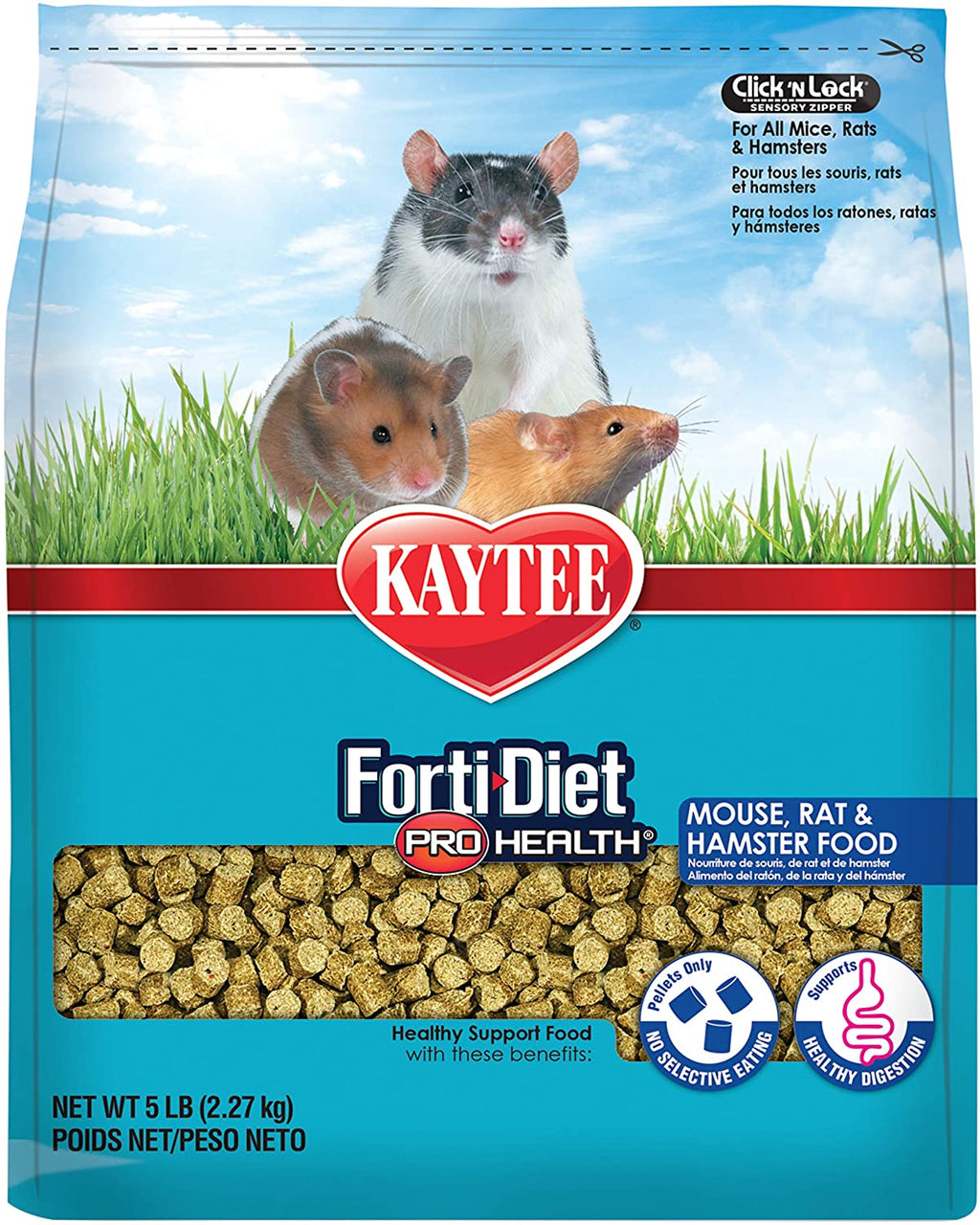 Kaytee FortiDiet ProHealth Rat/Mouse Food, 5 lbs. - BESTMASCOTA.COM
