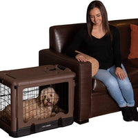 Pet Gear “The Other Door” 4 Door Steel Crate with Plush Bed + Travel Bag for Cats/Dogs - BESTMASCOTA.COM
