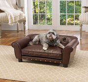 Enchanted Home Pet Brown Brisbane Tufted Pet Bed - BESTMASCOTA.COM