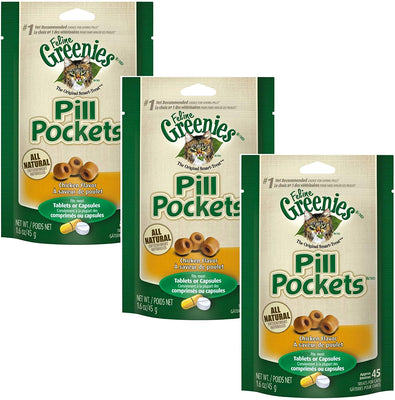 Greenies Feline píldora PKT chkn 1.6oz - BESTMASCOTA.COM