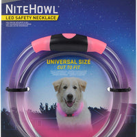 NiteHowl LED Safety Necklace, Universal, Reusable Visibility Necklace for Pets - BESTMASCOTA.COM
