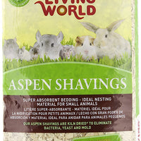 Living World virutas de madera de Aspen, 1220 pulgadas cúbicas., Versión original. - BESTMASCOTA.COM