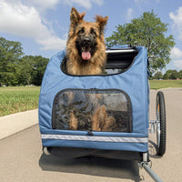 PetSafe Solvit HoundAbout Pet Bicycle Trailer For Dogs and Cats, Aluminum Frame, Medium and Large - BESTMASCOTA.COM