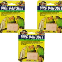 Zoo Med laboratorios Bird Fruit minerales bloques de Banquetes, las pequeñas (3 Pack) - BESTMASCOTA.COM