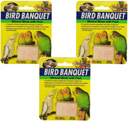 Zoo Med laboratorios Bird Fruit minerales bloques de Banquetes, las pequeñas (3 Pack) - BESTMASCOTA.COM