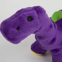 goDog Just for Me Bruto with Chew Guard Technology Plush Dog Toy, Purple - BESTMASCOTA.COM