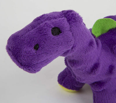 goDog Just for Me Bruto with Chew Guard Technology Plush Dog Toy, Purple - BESTMASCOTA.COM