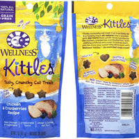 Wellness KITTLES gato Treat variedad Pack – 3 sabores (Pollo Y Arándanos, salmón y arándanos, y atún y arándanos sabores) – 2 oz cada (9 bolsas en total) - BESTMASCOTA.COM