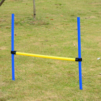 Equipo de entrenamiento para perros Pawhut, de agilidad, con obstáculos, en color azul y amarillo - BESTMASCOTA.COM