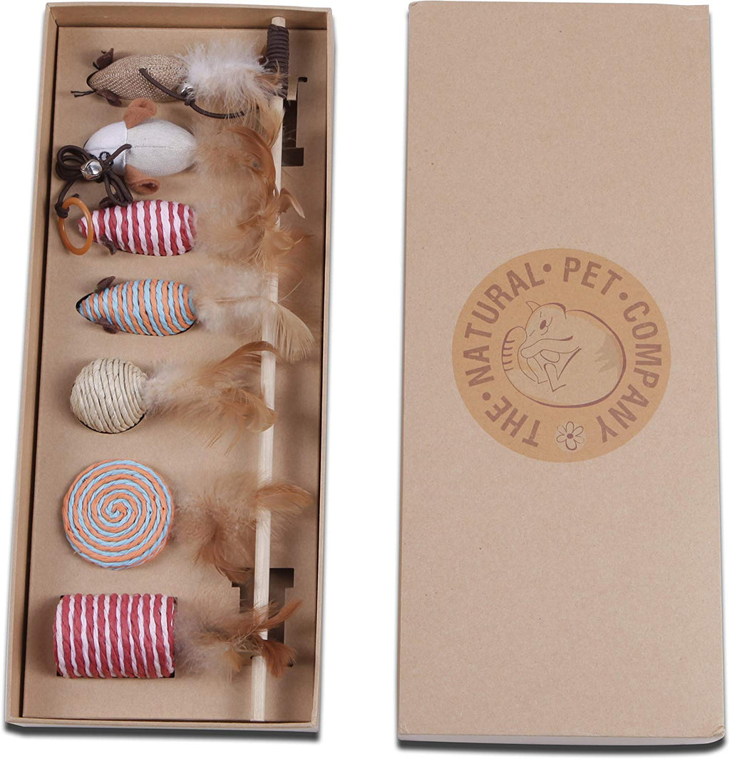 The Natural Pet Company - Colección de juguetes para gatos en caja de regalo - BESTMASCOTA.COM