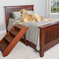 Escalera de madera para mascotas Solvit, XL, Marrón - BESTMASCOTA.COM