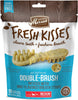 Merrick Fresh Kisses Double-Brush Mint Breath Strips Grain Free Dental Dog Treats - BESTMASCOTA.COM