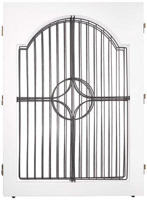 Majestic Pet universal Free Standing Pet Gate, Mancha color cereza - BESTMASCOTA.COM