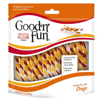 Good 'N' Fun Triple Sabor Twist Masticables para Perros - BESTMASCOTA.COM