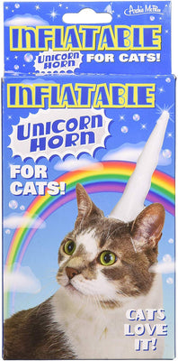 Cuerno de unicornio inflable para gatos, de Accoutrements - BESTMASCOTA.COM