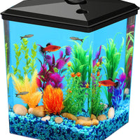 Koller Products AquaView - Depósito de pescado (2,5 galones, filtro de potencia, iluminación LED (AP25000FFP) - BESTMASCOTA.COM