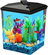 Koller Products AquaView - Depósito de pescado (2,5 galones, filtro de potencia, iluminación LED (AP25000FFP) - BESTMASCOTA.COM