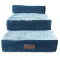 Zora 2 in 1 Foam Pet Stairs & Foam Dog Bed - Cat Stairs Orthopedic Dog Bed Medium Pet Bed Large Dog Beds Small Dog Bed Small Pet Steps for Bed Pet Beds Memory Foam Dog Bed for Crate Dog Pillow - BESTMASCOTA.COM
