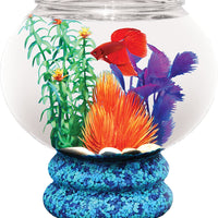 API peces de acuario de plástico Tazón con pedestal: 1 6 Galón 9 diámetro x 9 5 High - BESTMASCOTA.COM