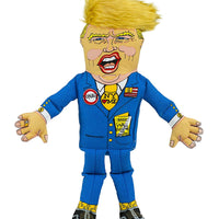 FUZZU Political Parody Dog Toys with Squeakers (Medium to Large Dogs), Various Styles (Bernie, Bill, Donald, Hillary, Vladimir) - Fun & Entertaining, Durable, Hand Illustrated Design & Premium Quality - BESTMASCOTA.COM