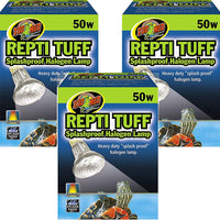 Zoo Med Repti Tuff Splashproof Lámparas halógenas 50 vatios (3 Pack) - BESTMASCOTA.COM