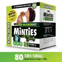 VetIQ Minties golosinas dentales para perros, masticables dentales para perros, (perfecto para perros pequeños/pequeños de menos de 40 libras) - BESTMASCOTA.COM