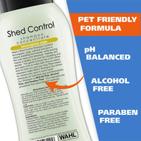 Wahl Shed Control Champú para mascotas para derrames de animales y caspa – Limoncillo, salvia, avena y aloe para pelaje y piel saludables – 24 oz - BESTMASCOTA.COM
